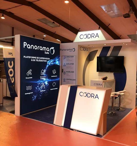 Stand réutilisable CODRA au salon SMART INDUSTRIES