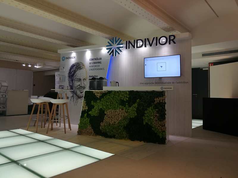 Stand sur-mesure INDIVIOR au Congrès ALBATROS