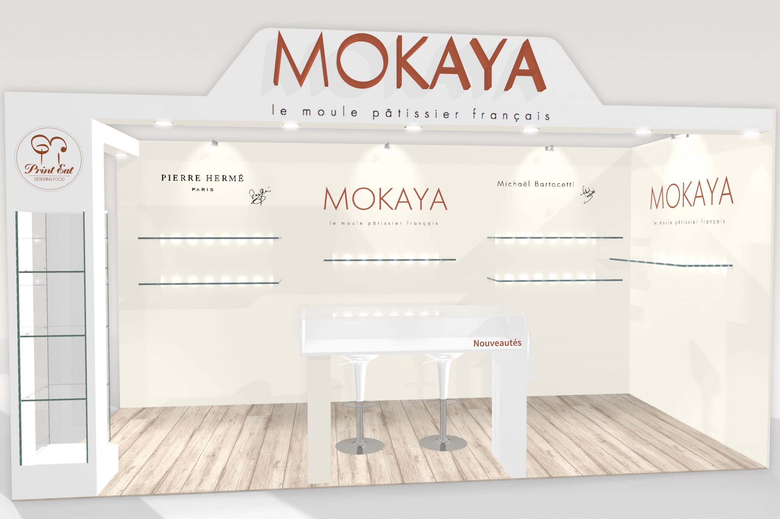Stand sur-mesure MOKAYA sur le salon du CHOCOLAT