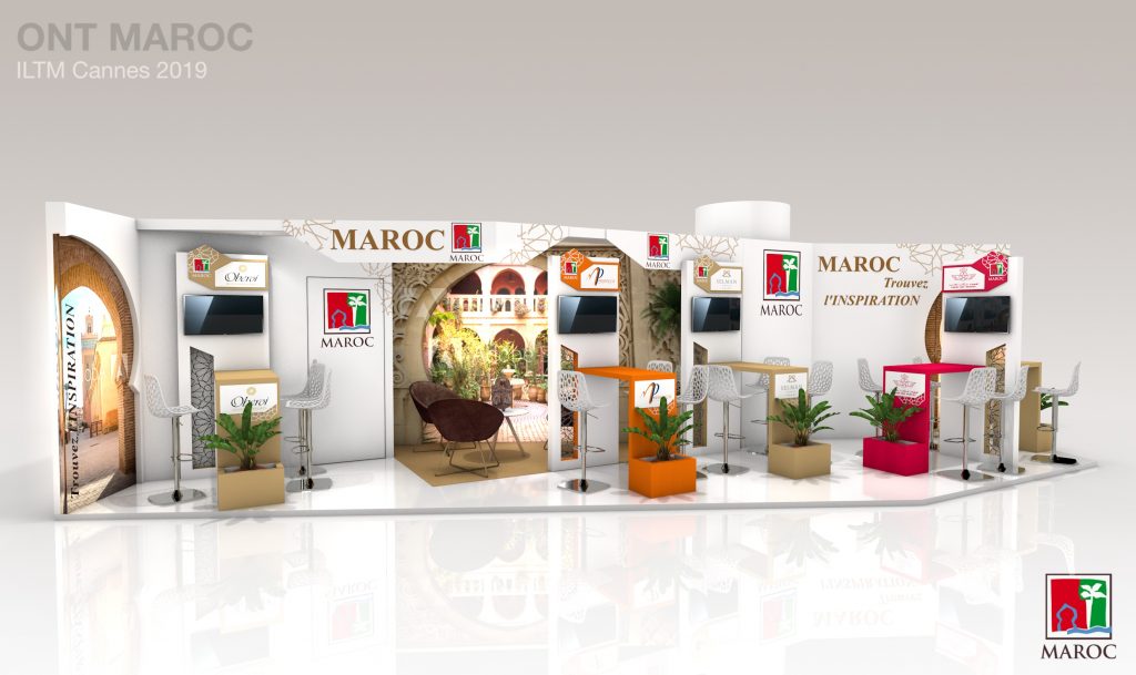 Stand sur-mesure ONMT-MAROC au salon ILTM Cannes