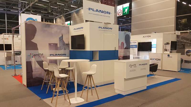 Stand sur-mesure PLANON SOFTWARE au salon BIM WORLD