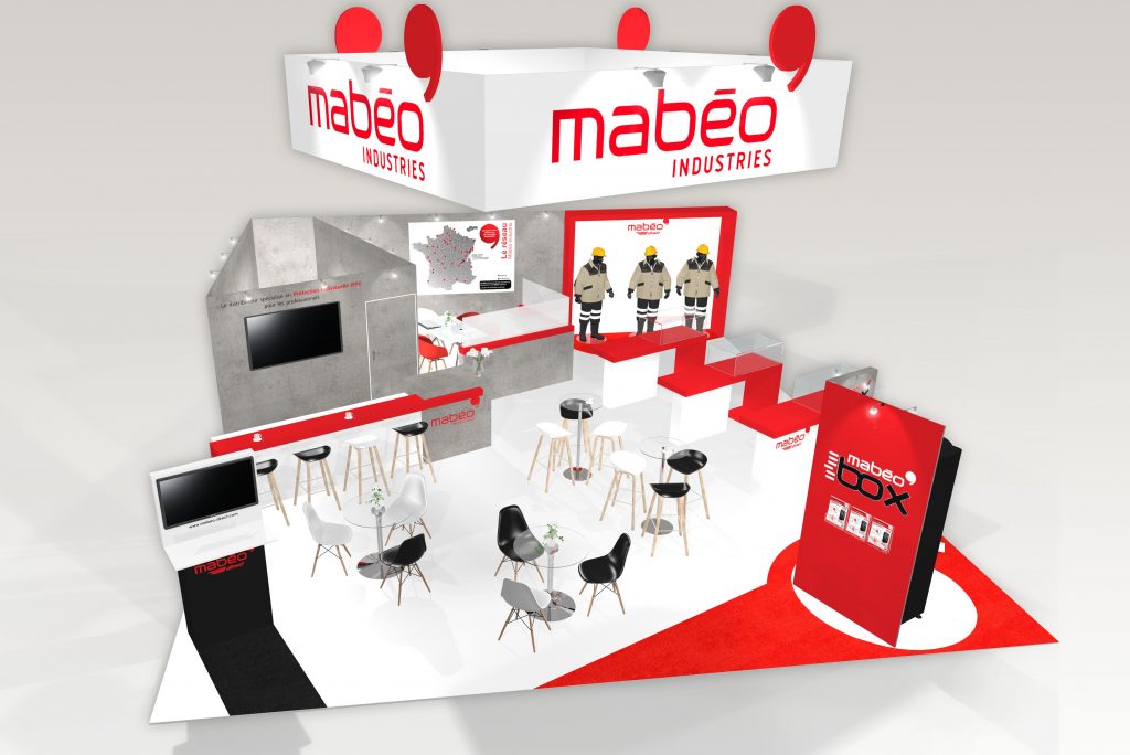 Stand sur-mesure MABEO INDUSTRIES sur le salon EXPOPROTECTION