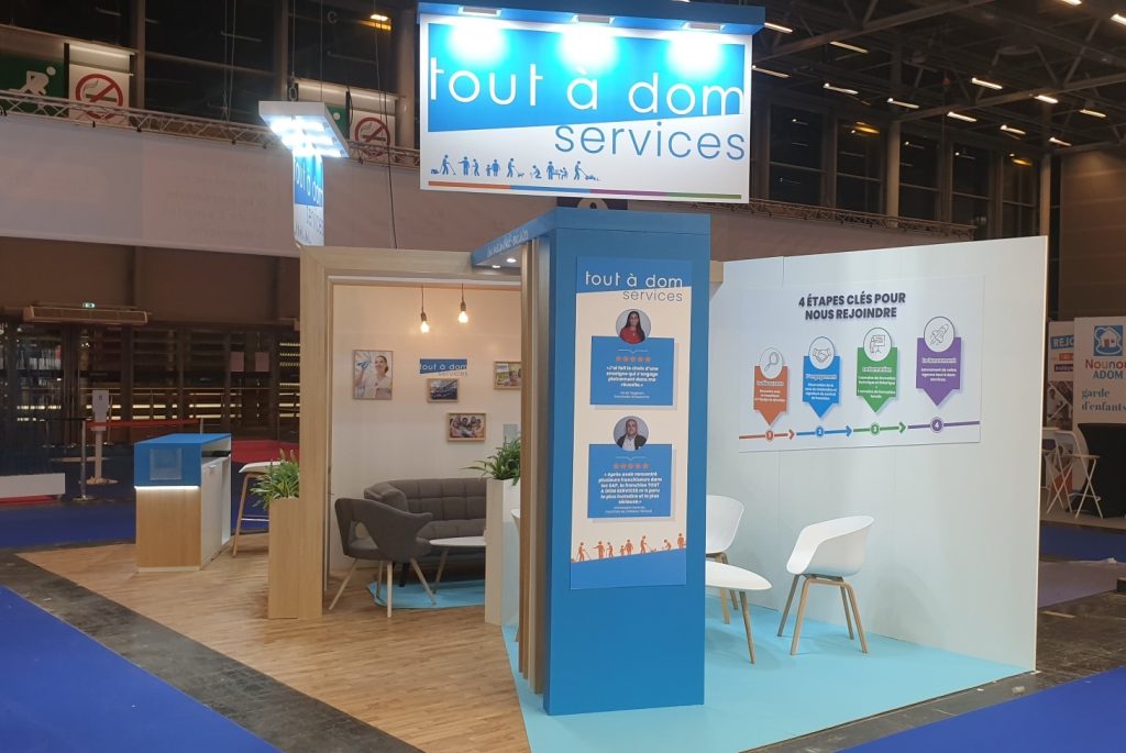 STAND TOUT A DOM SERVICES SALON DES SERVICES A LA PERSONNE ET DE L'EMPLOI A DOMICILE