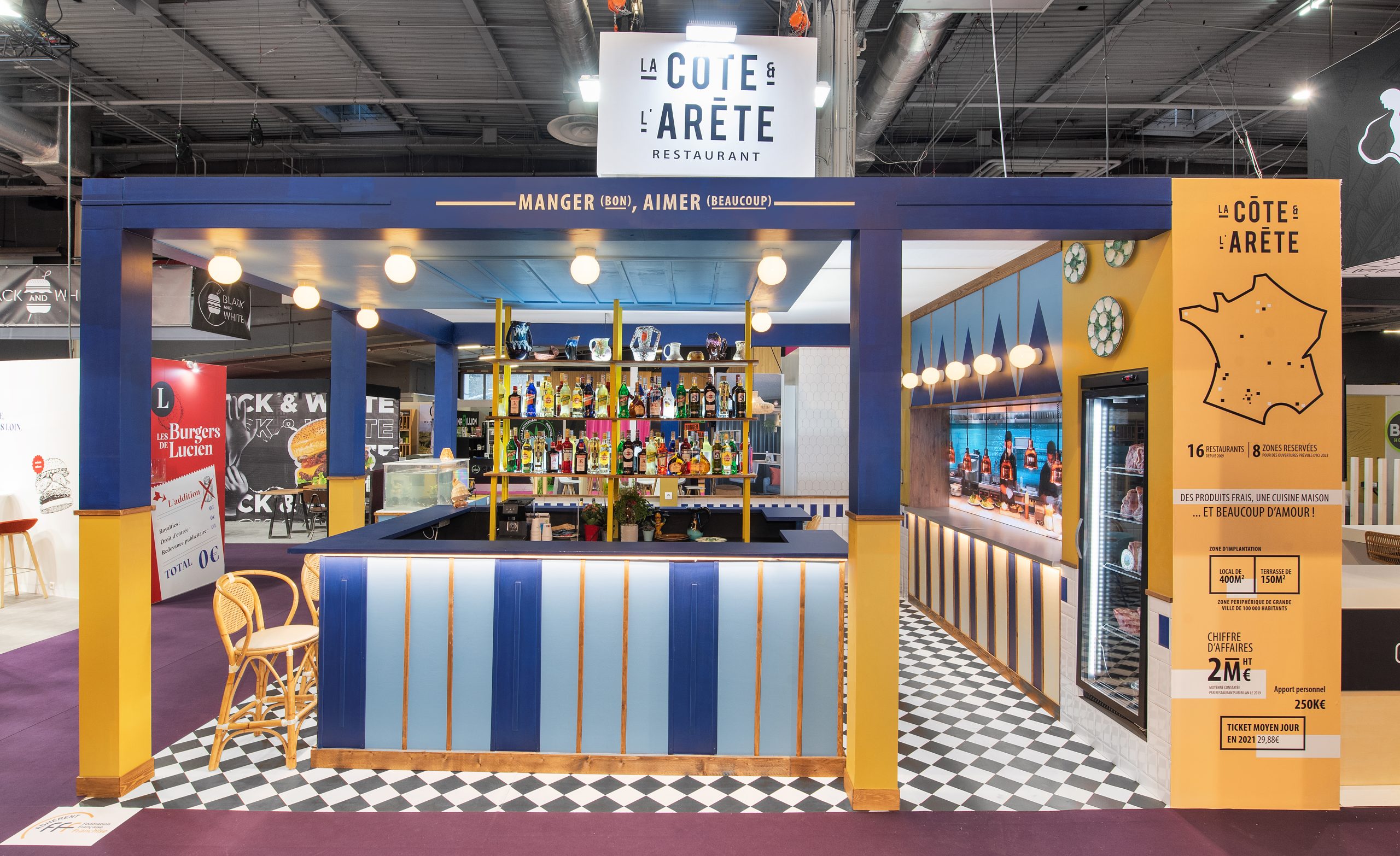 STAND LA COTE ET LARETE SALON FRANCHISE EXPO