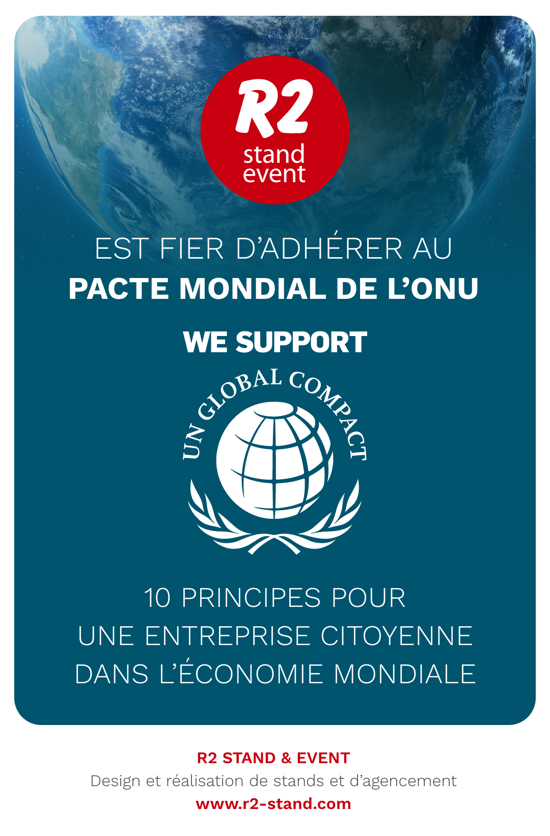 UN GLOBAL COMPACT R2 STAND AND EVENT