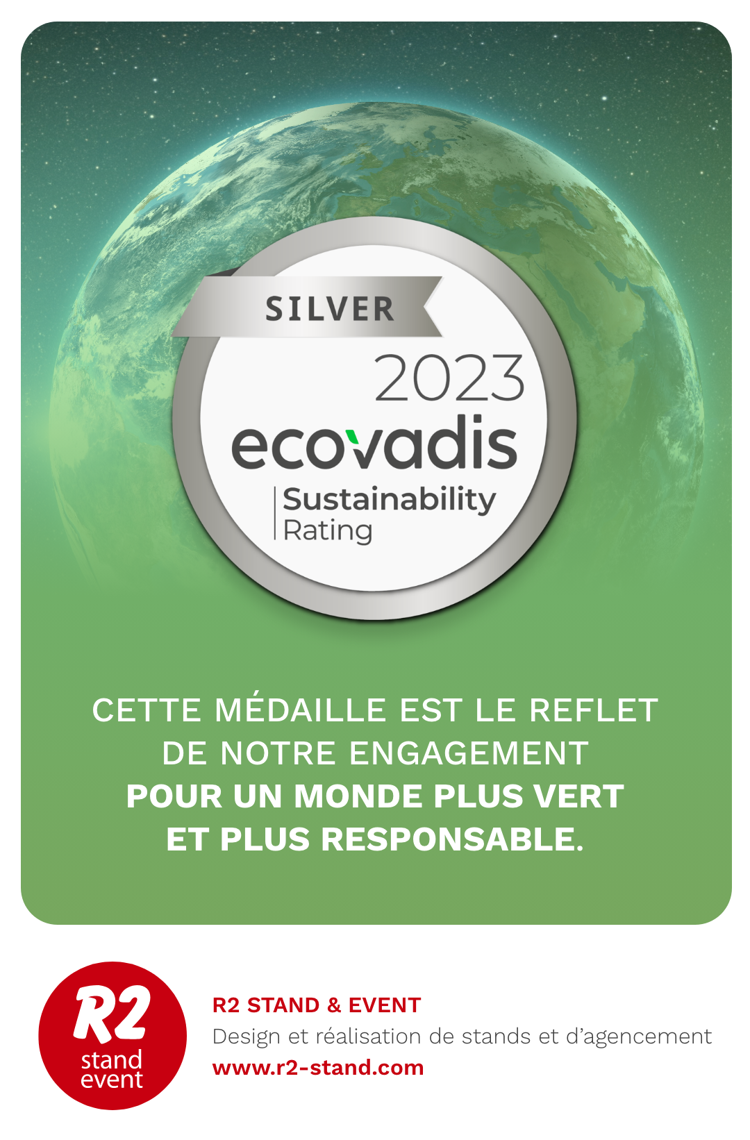R2 STAND ET EVENT ECOVADIS SILVER