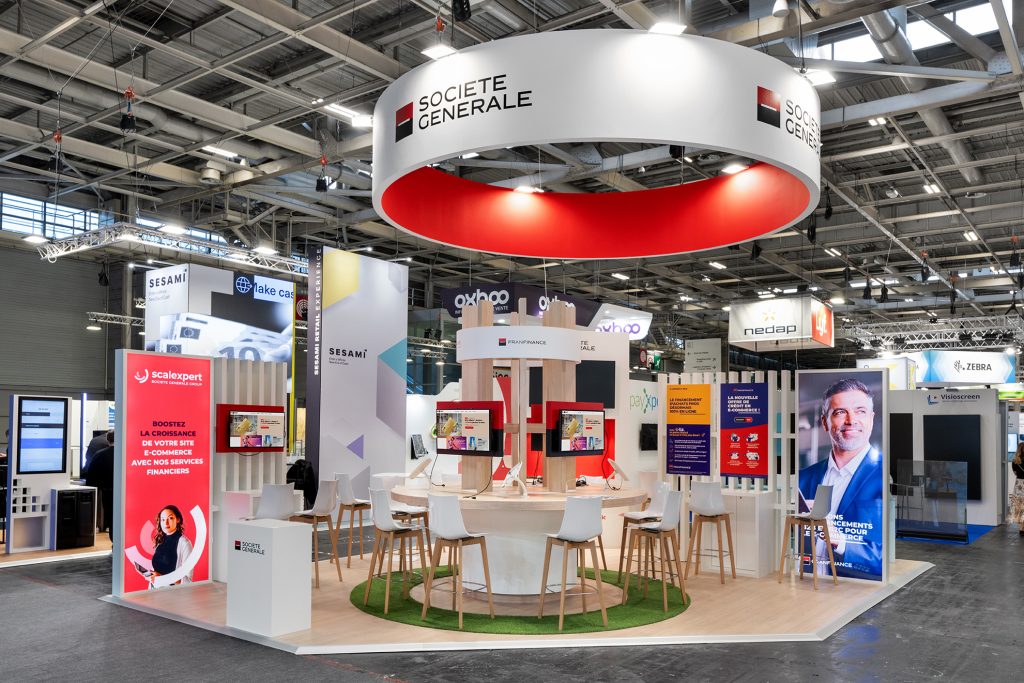 STAND SOCIETE GENERALE SALON PARIS RETAIL WEEK