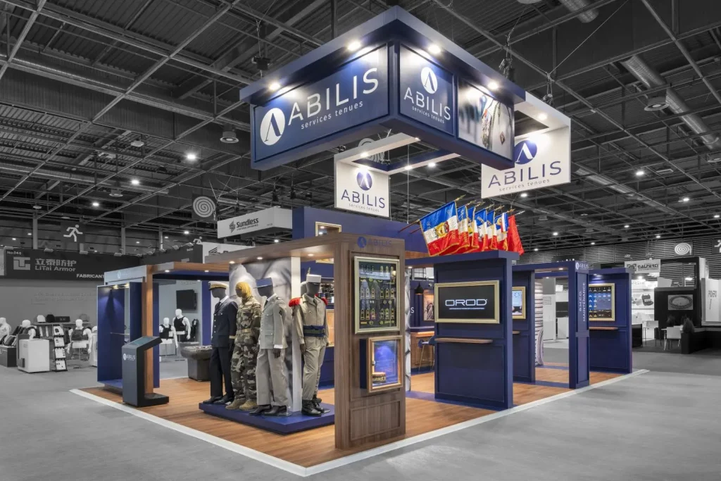 Stand Abilis réalisé par R2 Stand au salon Eurosatory