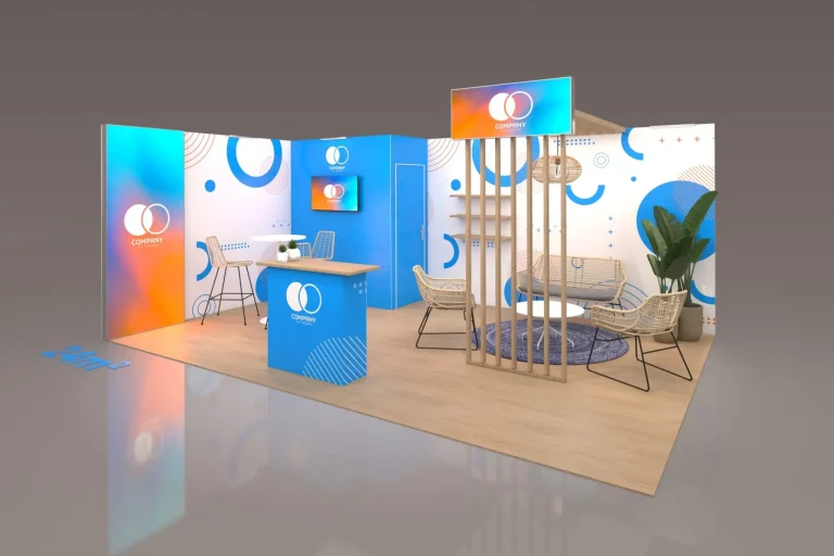 Stand modulaire et réutilisable de 24m2