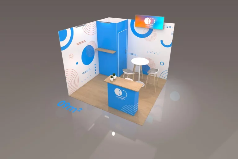 Design d'un stand modulaire de 9m2
