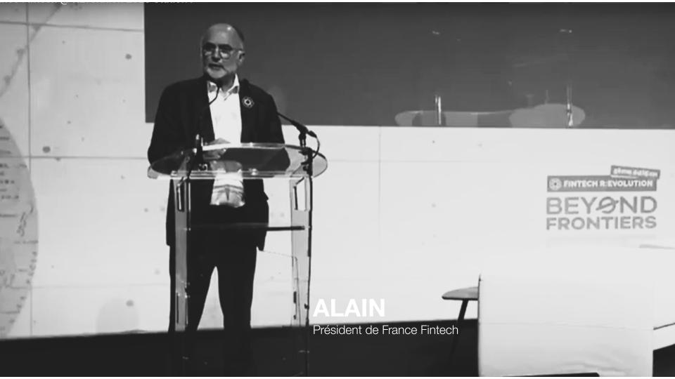 Alain, President of France Fintech: testimonials and feedback on R2 Stand at "Maison de la Mutualité"