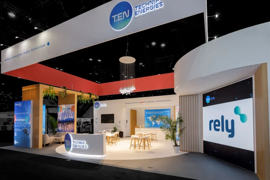 Stand Technip au salon Gastech : Installation sur-mesure par R2 Stand