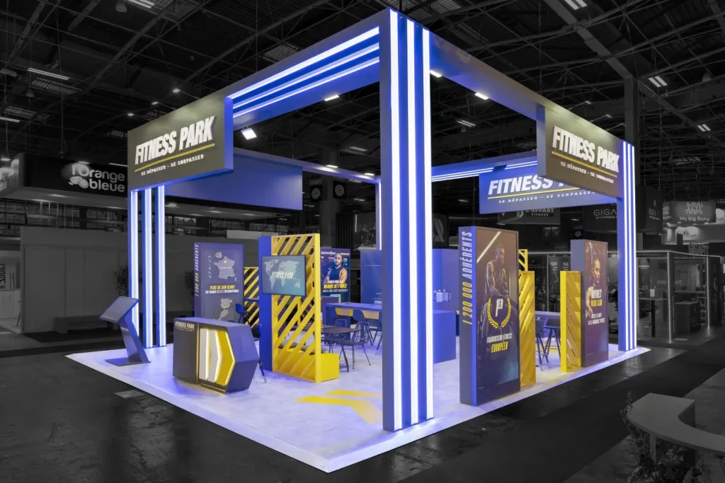 Stand Fitness Park au salon de la France - vue globale