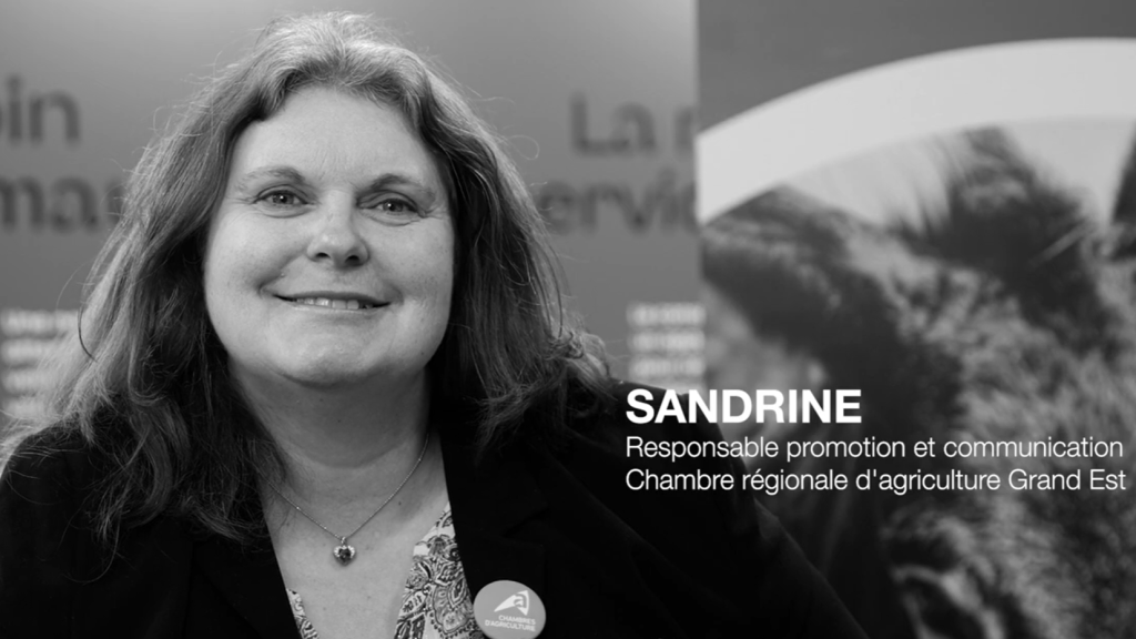 Sandrine, Responsible promotion et communication de la chambre régionale d'agriculture du Grand Est partage la réussite de son stand au SIA