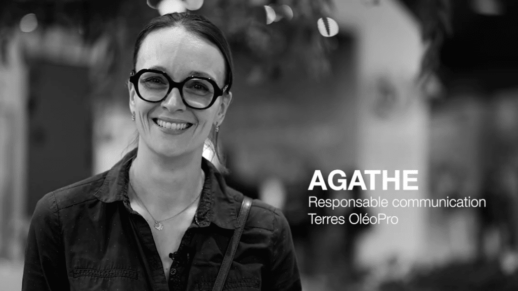 Agathe, responsable communication chez Terres OléoPro, témoignage sur sa collaboration avec R2 Stand