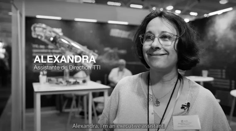Témoignage d'Alexandra, assistante de direction chez TTI pour la création d'un stand modulaire