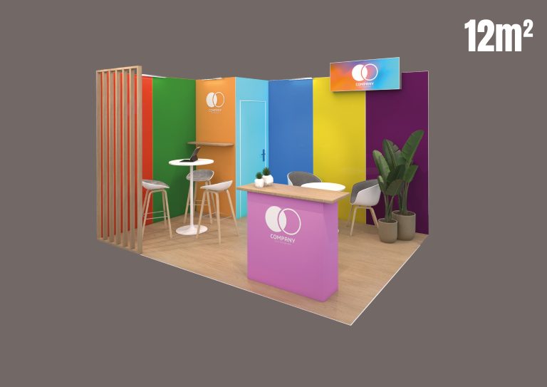 12m² multicolors fond gris