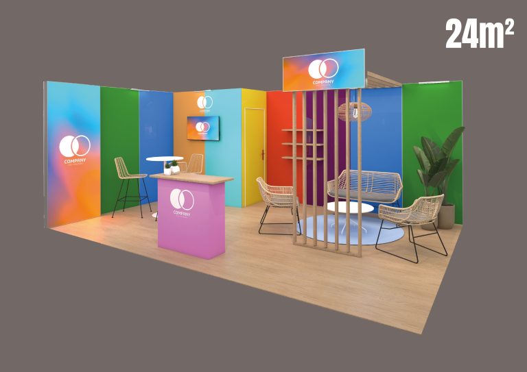 24m² multicolors fond gris