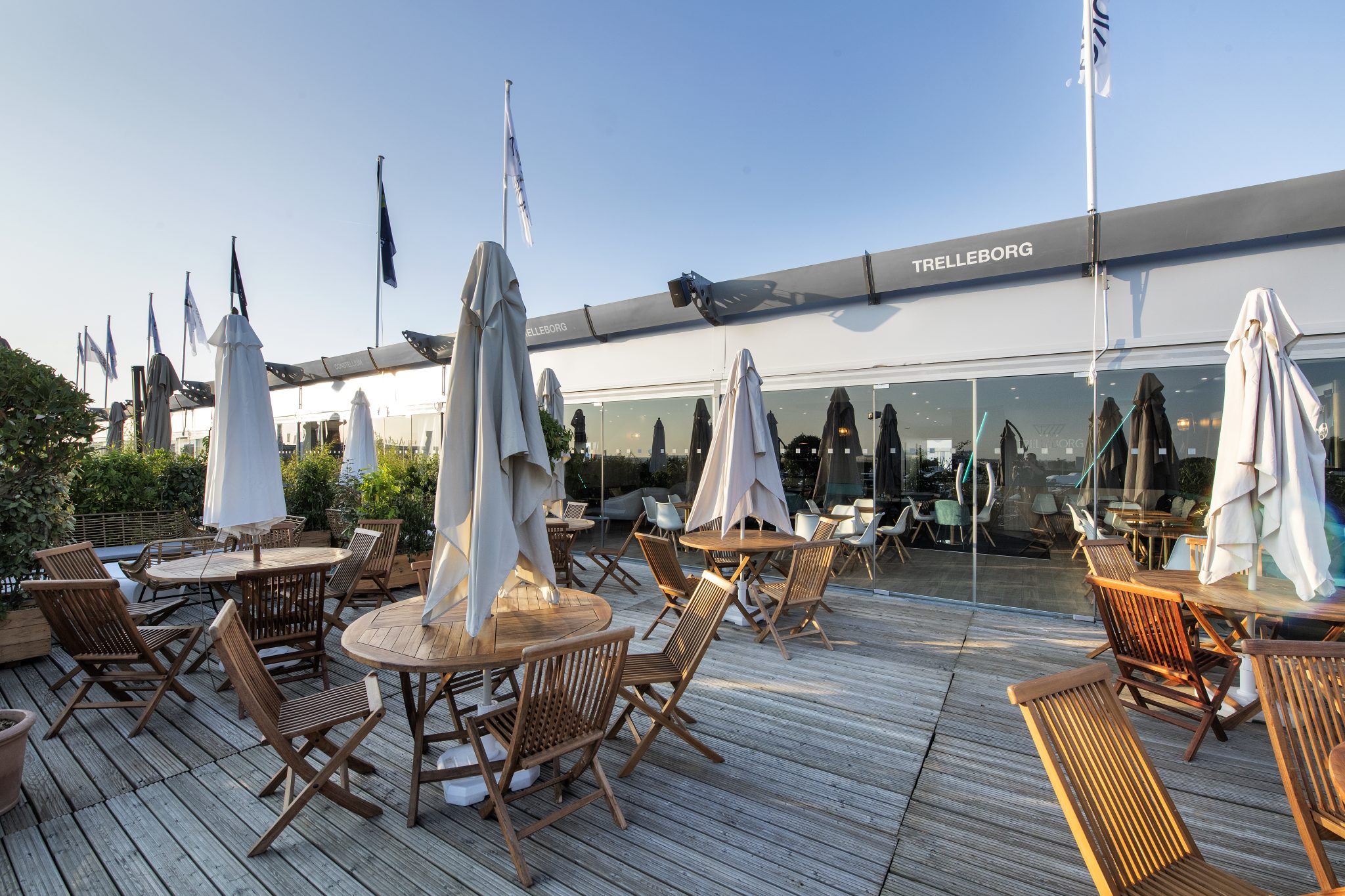 chalet trelleborg siae terrasse extérieure