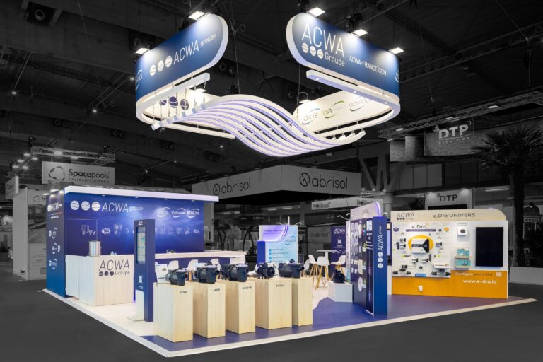 2025 photos stand acwa piscina barcelona vue angle gauche