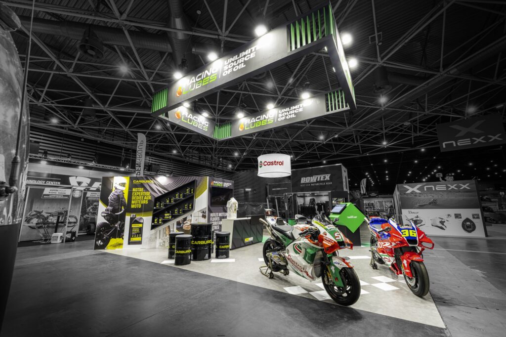 2026 photo stand racing lubes salon du 2 roues vue coté gauche