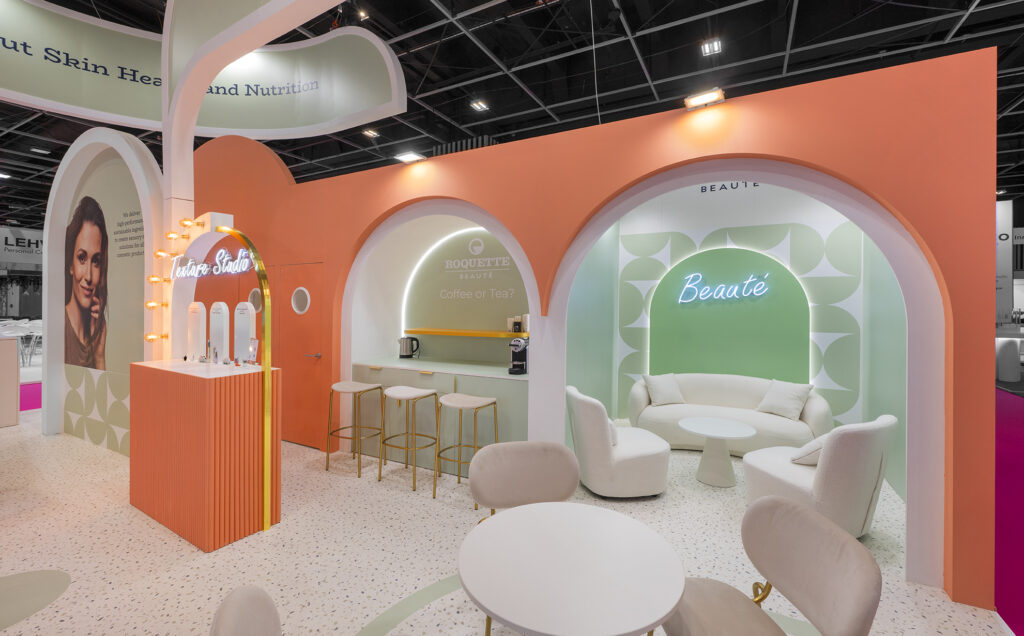 PHOTO STAND ROQUETTE BEAUTE IN COSMETICS vue focus
