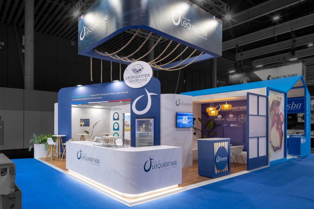 photo stand lequertier seadfood vue angle stratégique