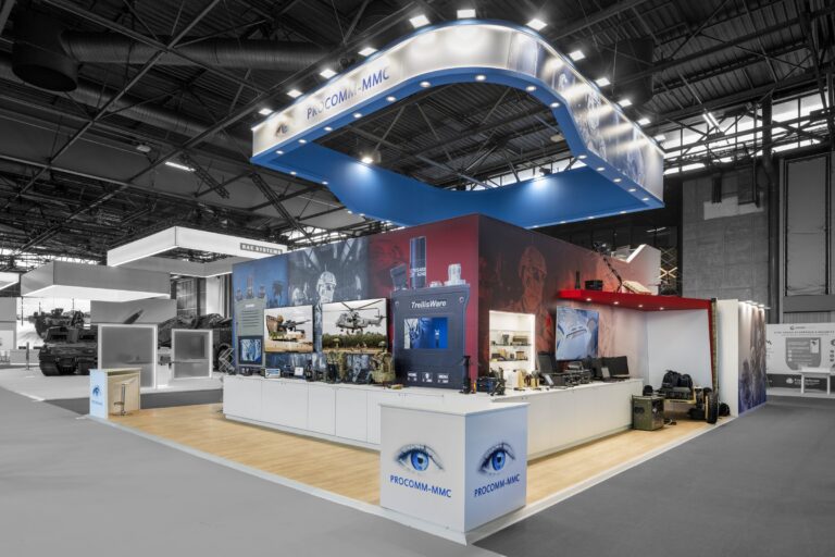 photo stand procomm eurosatory vue angle stratégique