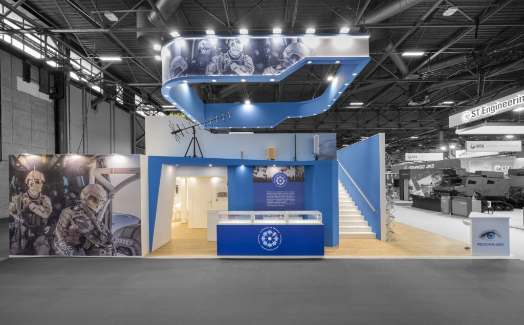 photo stand procomm eurosatory vue arrière