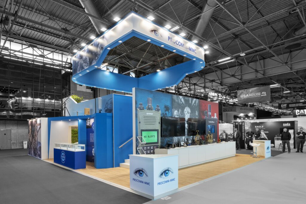 photo stand procomm eurosatory vue angle arrière